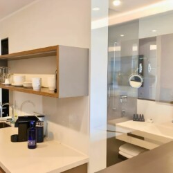 Apartment Juistblick 3 – Moderne Küchenzeile und Bad mit hochwertiger Ausstattung für Ihren Aufenthalt