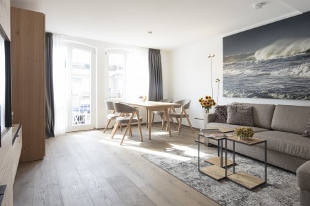Granat 1 OG Livingroom mit Balkon MeerBlickD21