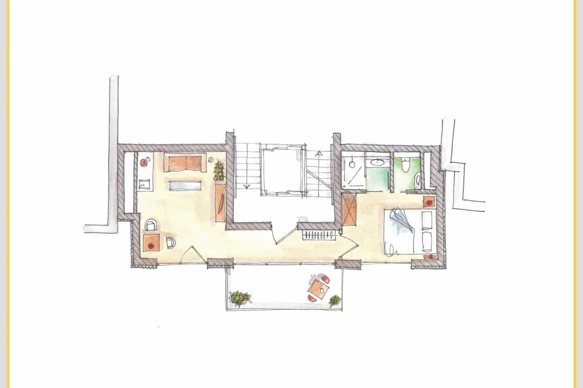 Grundriss Morgensonne 2 Hotel Norderney