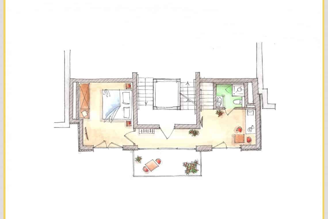 Grundriss Morgensonne 4 Hotel Norderney