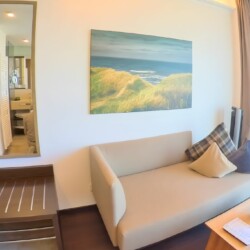 Modernes Wohnzimmer Marienhöhe 3 – Ferienwohnung mit Meerblick Norderney